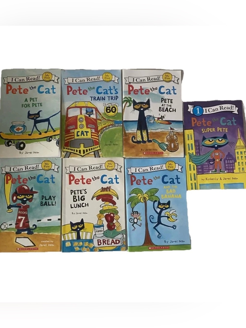 7 Pete the Cat I Can Read Books